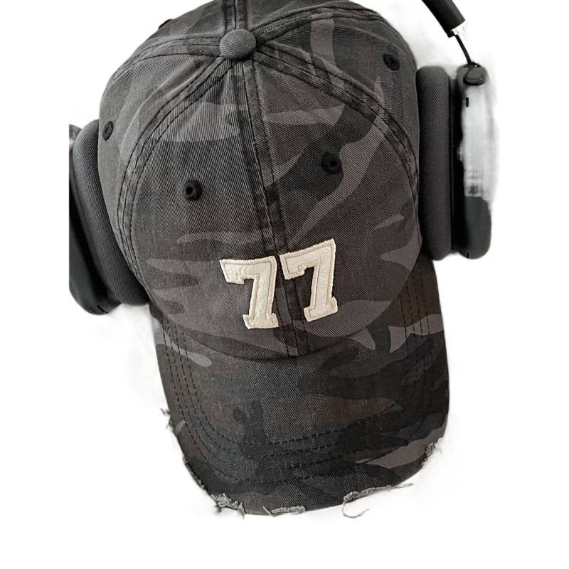 Damen Distressed Camouflage Baseball Cap Brehn