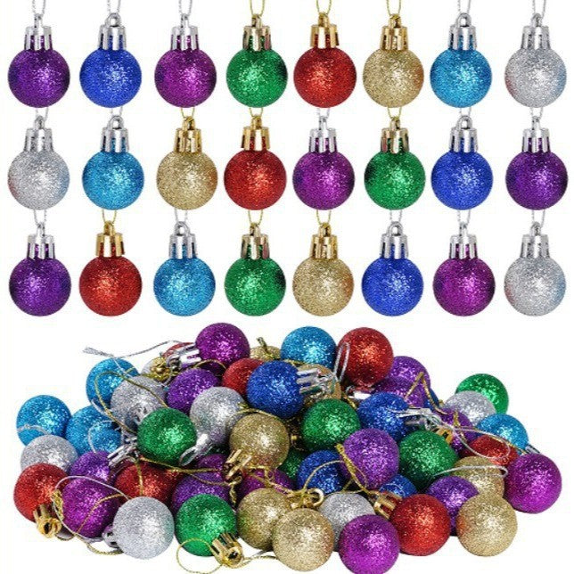 Glitzernde Weihnachtsornamente Brehn