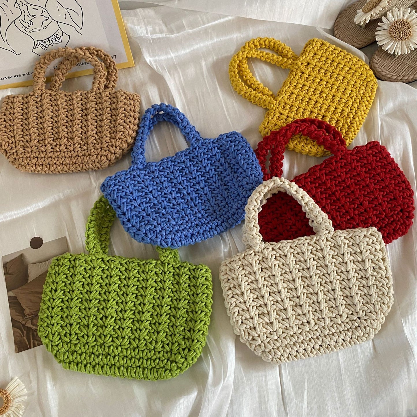 Handgefertigte Häkelhandtasche Brehn