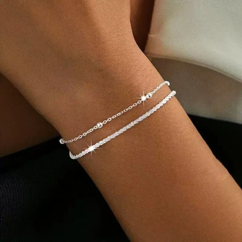 Elegante doppelschichtige Armbanduhr Brehn