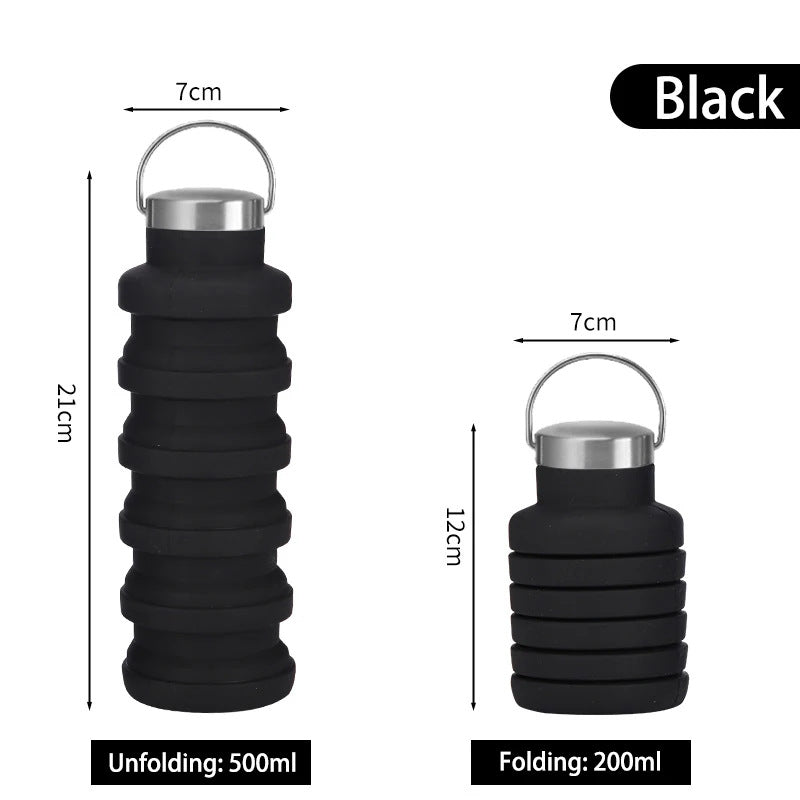 Damen Zusammenfaltbare Silikon-Trinkflasche Brehn