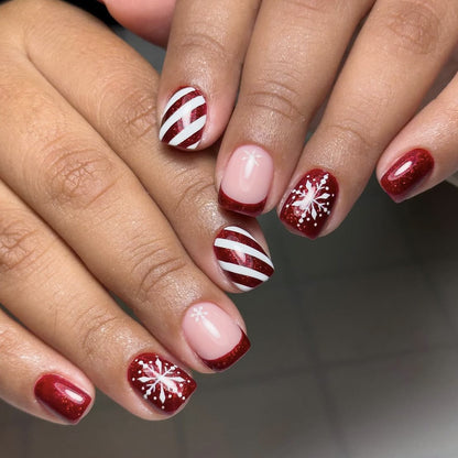 Festliche saisonale Acryl-Nagelkunstverlängerungen Brehn