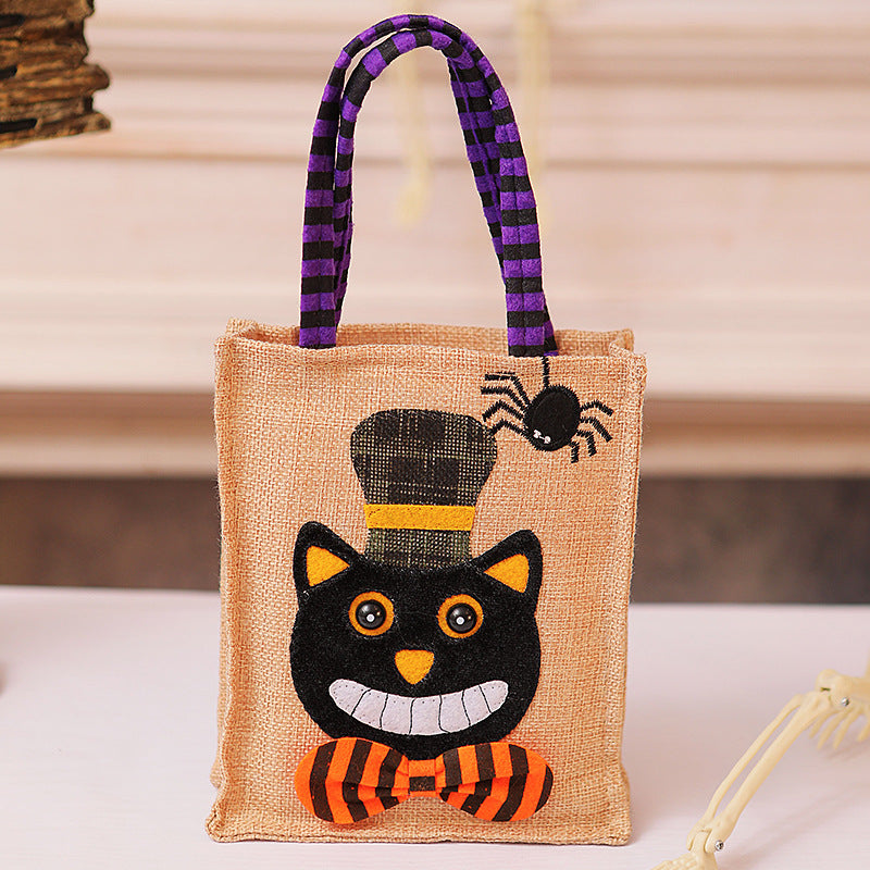 Halloween Einkaufstasche mit Katzenmotiv Brehn