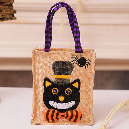 Halloween Einkaufstasche mit Katzenmotiv Brehn