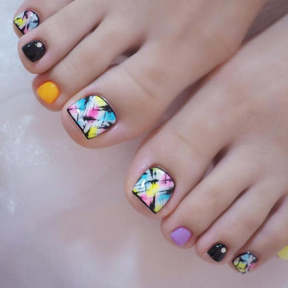 Künstlerische Fußnagel Kunst Designs Brehn