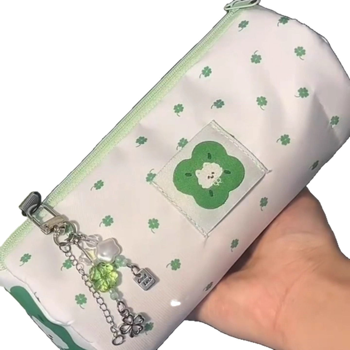 Spaß Blütendesign Reißverschluss Tasche