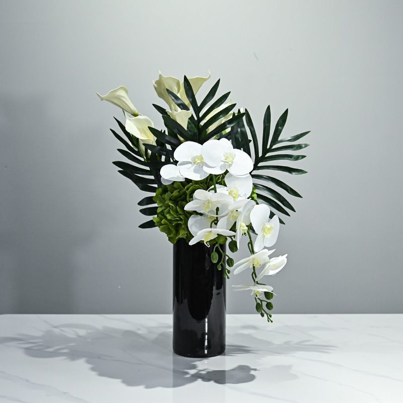 Elegantes Faux-Orchideen-Blumenzentrum