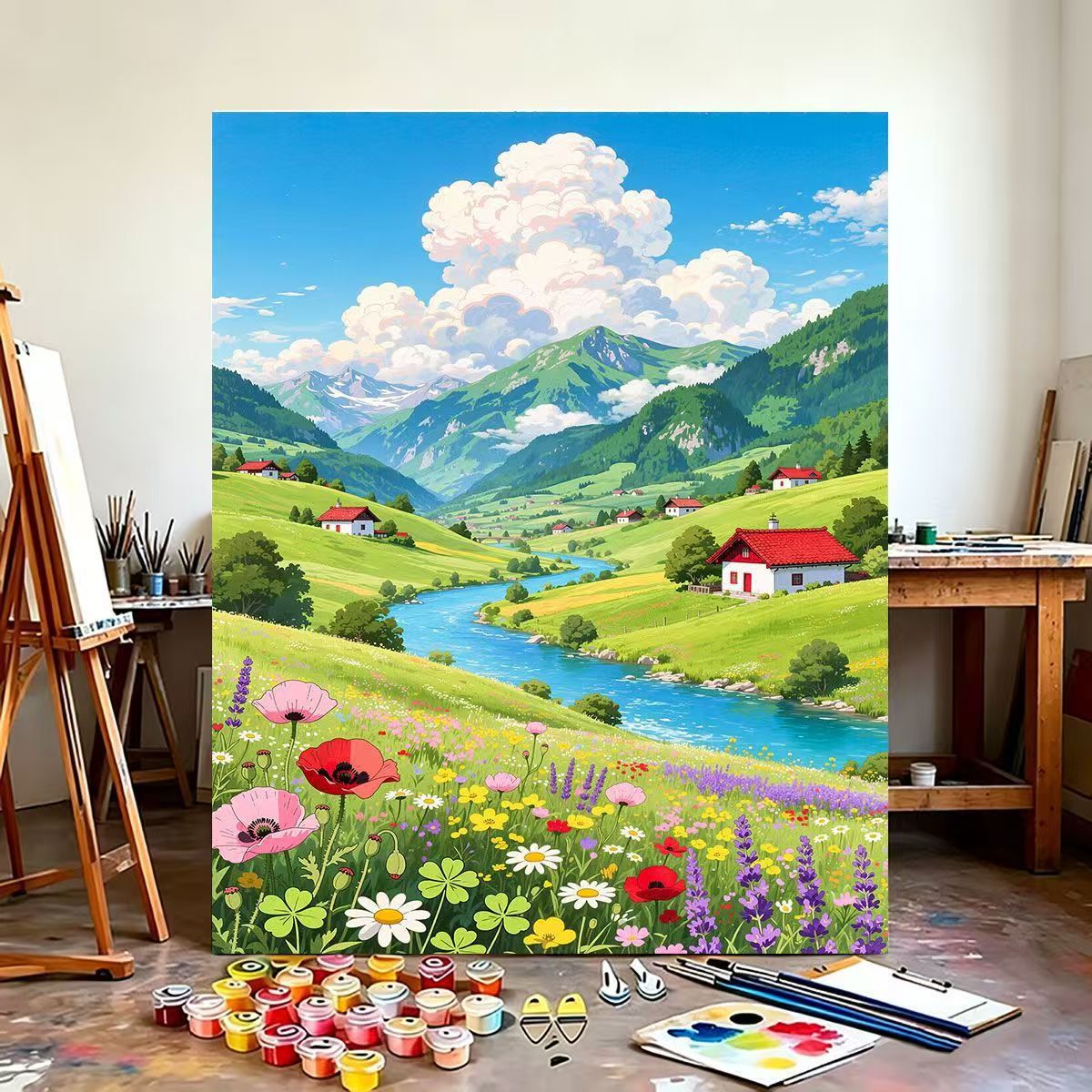 Szenerische Berglandschaft Wandkunst Brehn