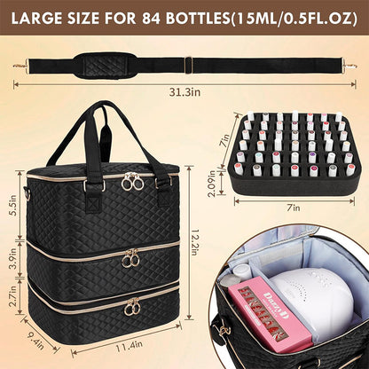 Kosmetik-Organizer-Tasche mit Mehrstufigem Design Brehn