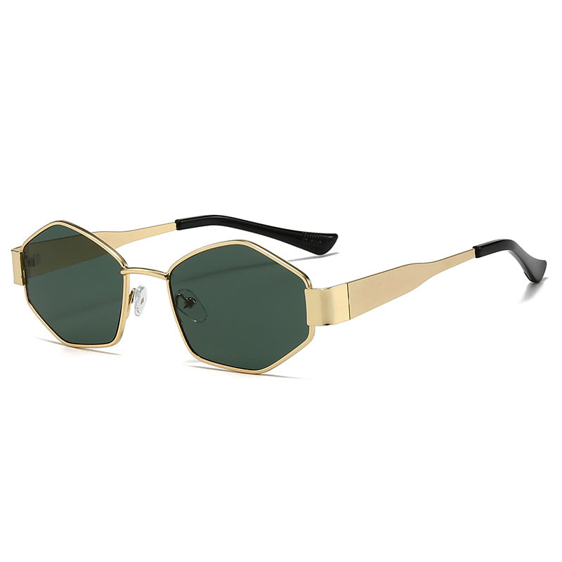 Damen modische Sonnenbrille im eleganten Sechseck-Design Brehn
