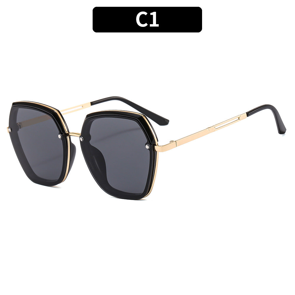 Designer Geometrische Rahmen Sonnenbrille