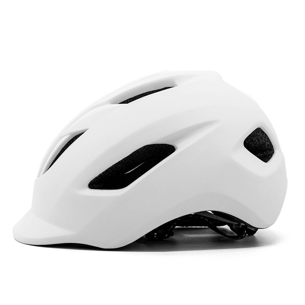 urban commuter cycling helmet with adjustable retention and integrated visor Brehn