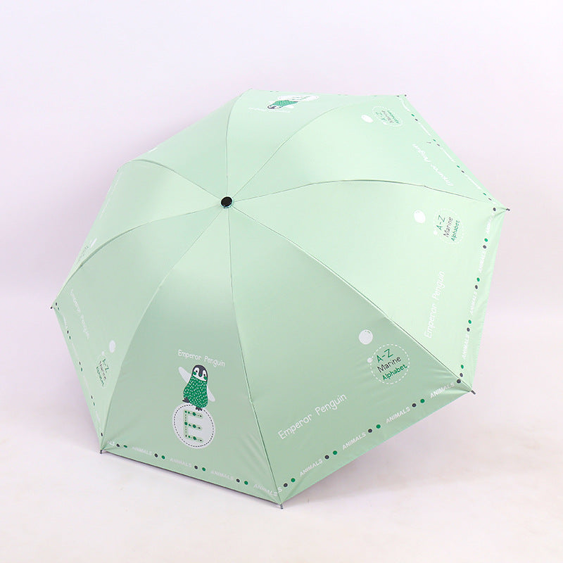 Damen Falt-Regenschirm mit lustigem Tierdesign Brehn