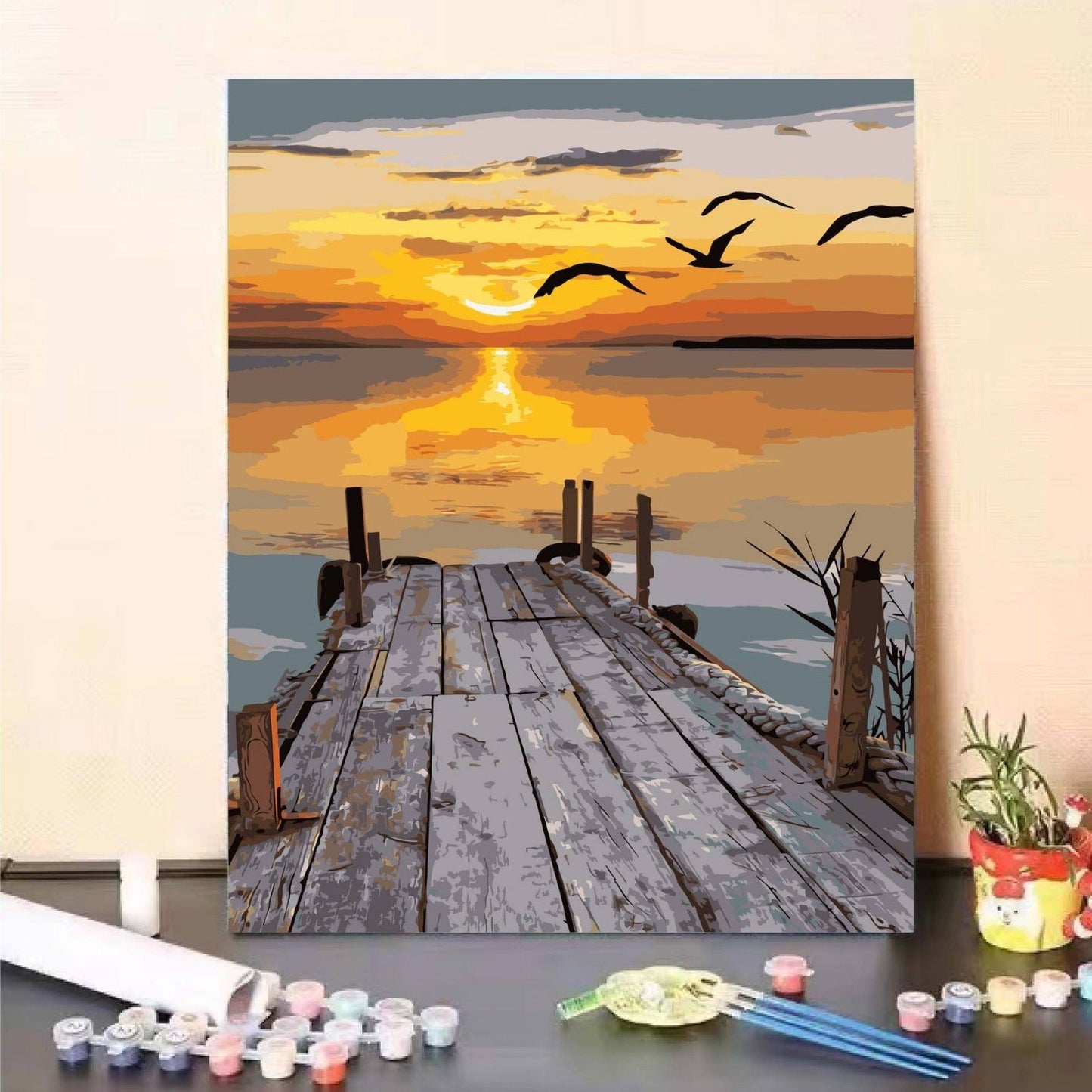 DIY Landschaft Malen nach Zahlen Kunstset Brehn