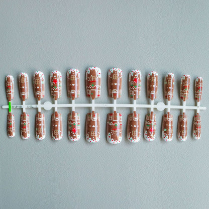 Festliches Lebkuchen-Nagelkunst-Kit