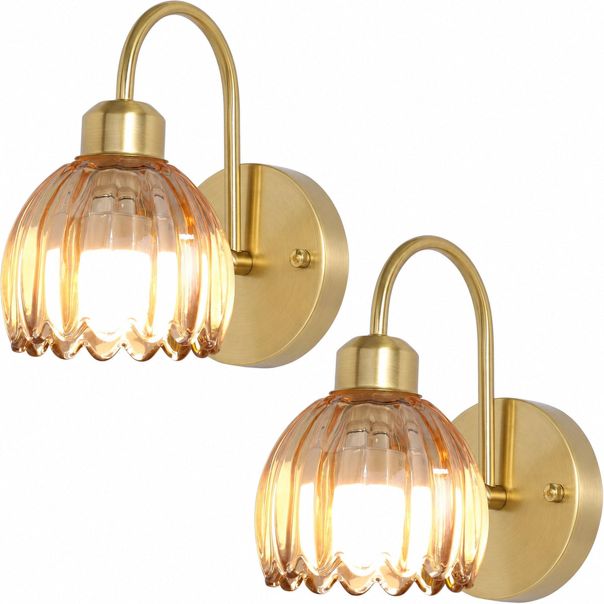 Vintage-inspirierte Glas Wandleuchte