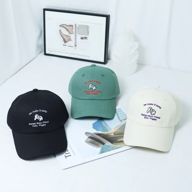 Damen Bestickte Welpen-themed Baseballcap Brehn