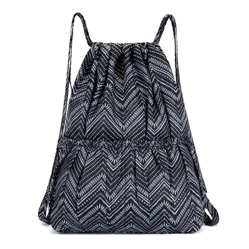 Blumenmuster Zugbeutel Rucksack Brehn