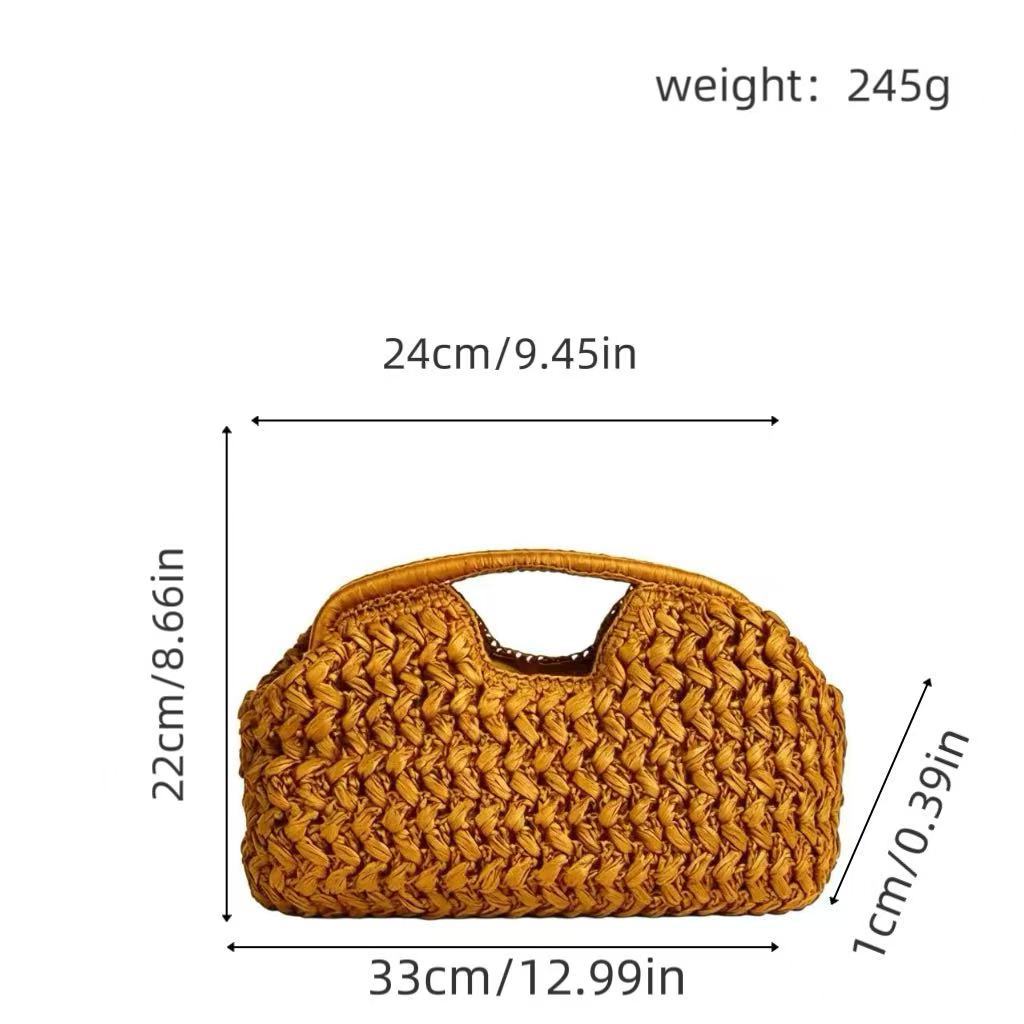 Praktische Bast-Handtasche Brehn