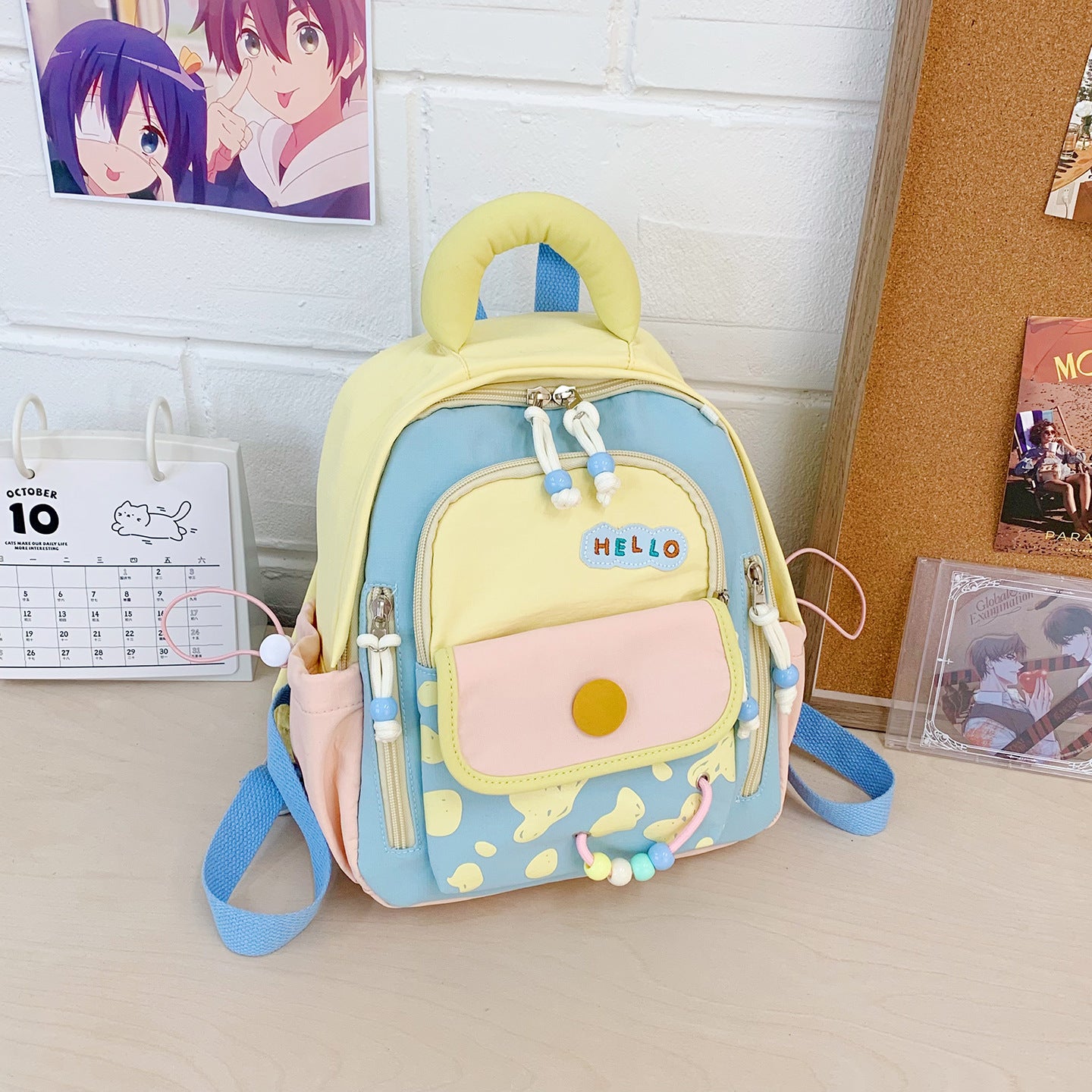 Freizeit-Rucksack mit Bunten Applikationen und Kreativem Design Brehn