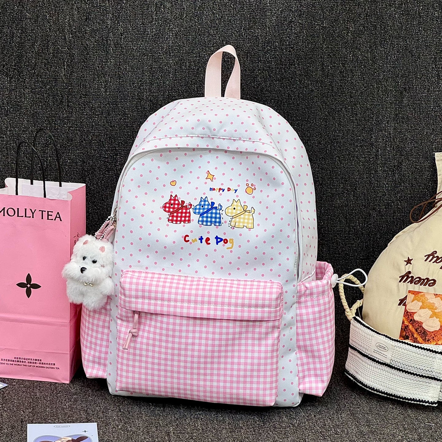 Verspielt Illustrierten Tier Rucksack