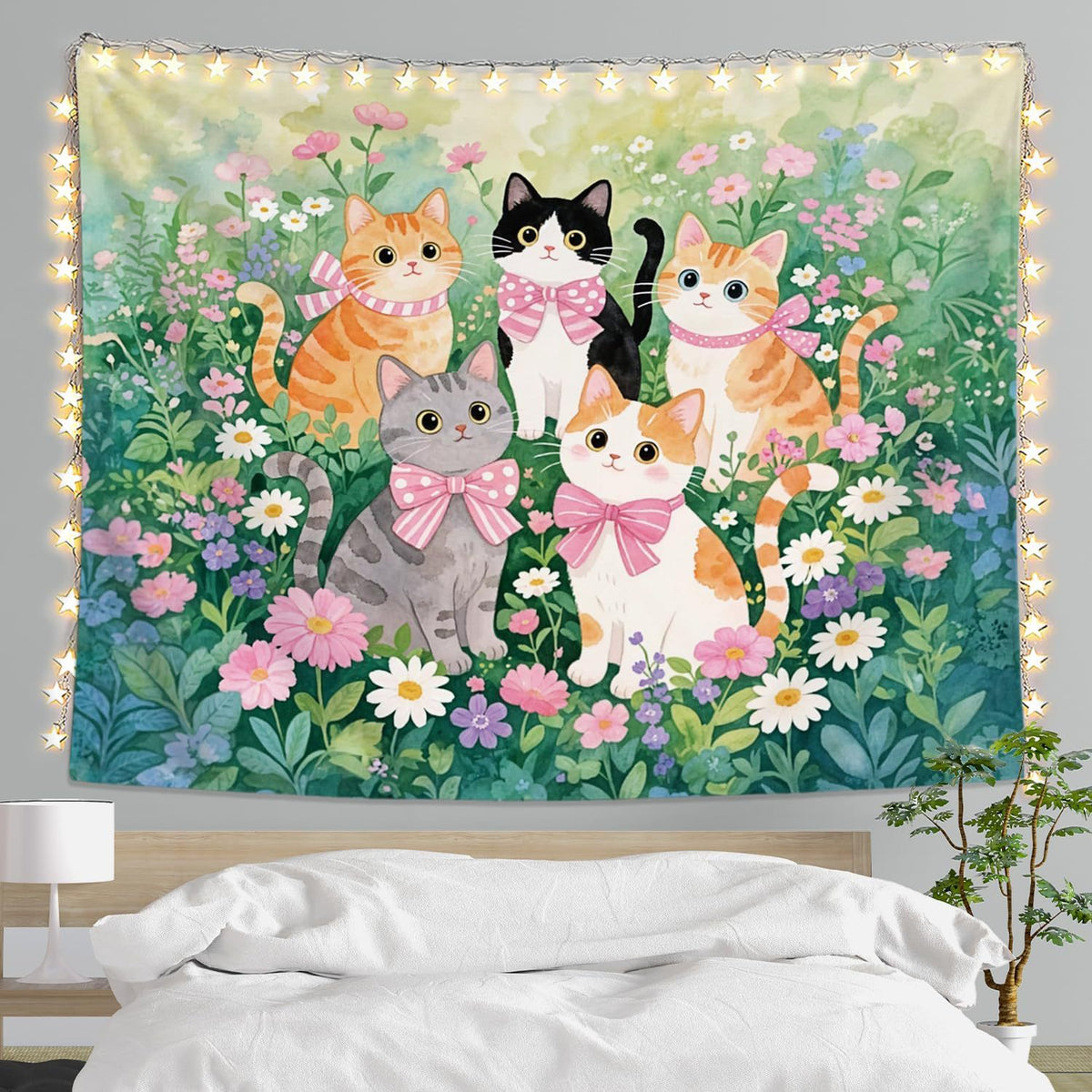 Florale Garten Wandteppich