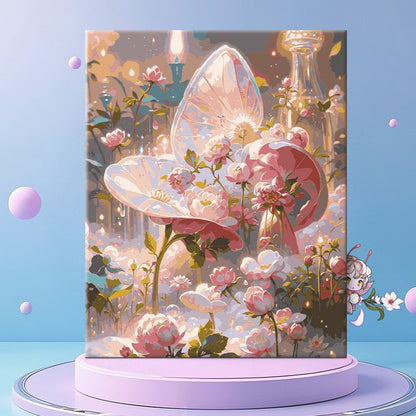 Verspielt Florale Fantasie Leinwand Wanddekoration Brehn