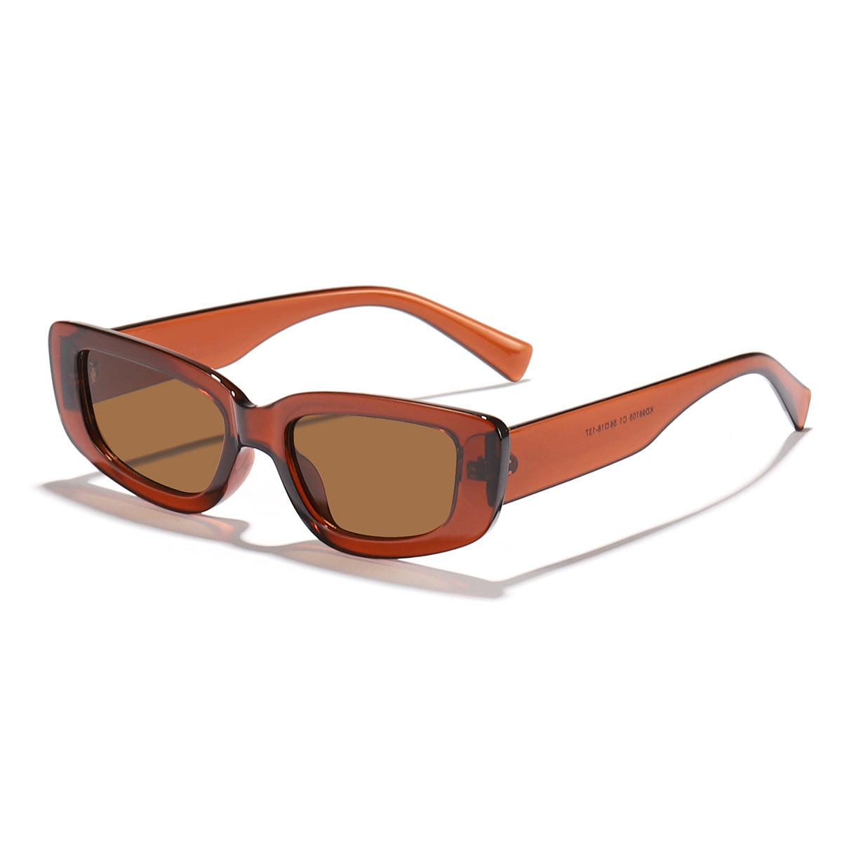 Damen modische Cat-Eye Sonnenbrille mit breitem Kunststoffrahmen und UV-Schutz Brehn