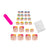 Fußnagelkunstset mit glänzenden Regenbogen-Spitzendesigns Brehn