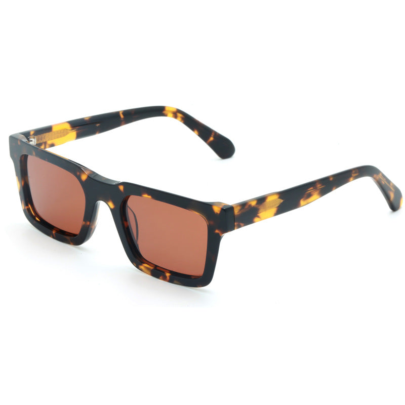 Damen Designer-Sonnenbrille im modernen Rechteck-Format Brehn