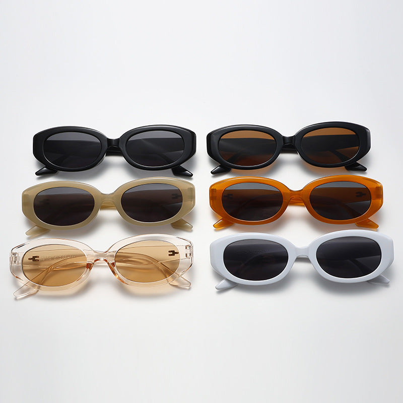 Damen modische Sonnenbrille mit modernem, ovalem Rahmen Brehn