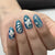Künstlerisches floral gemustertes Press-On-Nagelset Brehn