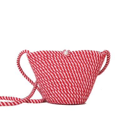Gewebte Seil-Schultertasche