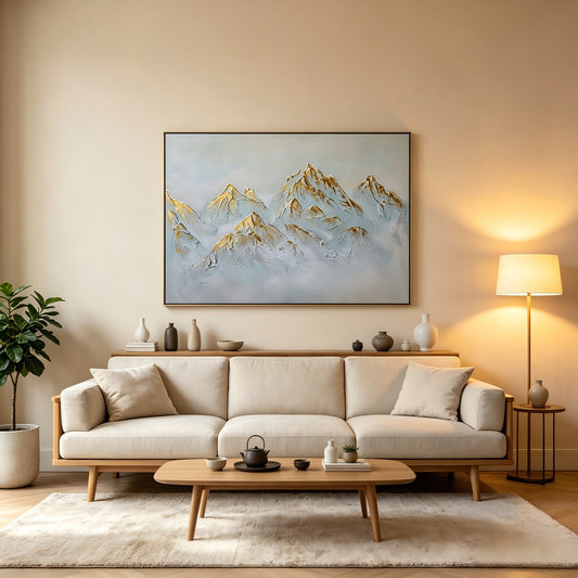 Abstracte Berglandschaft Wandkunst