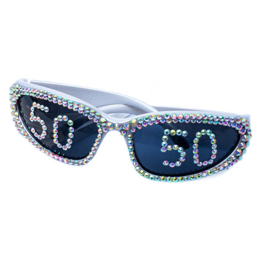 Statement Swarovski-Kristall verzierte Sonnenbrille Brehn