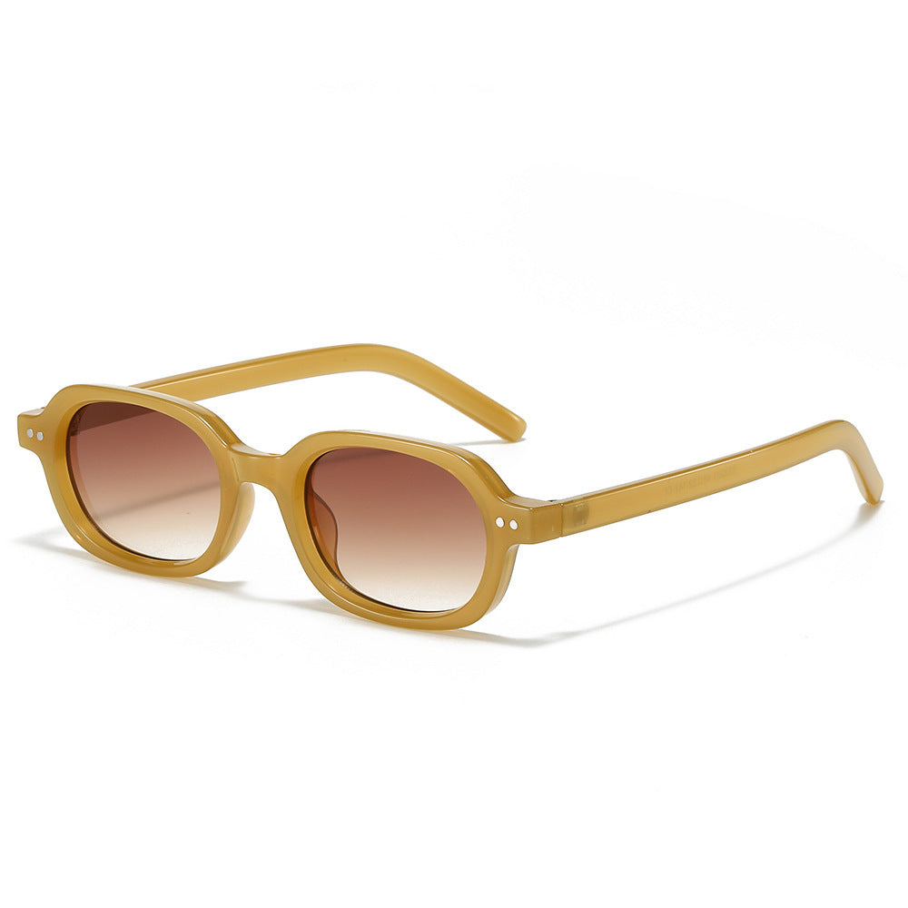 Stilvolle Vintage-inspirierte ovale Sonnenbrille Brehn