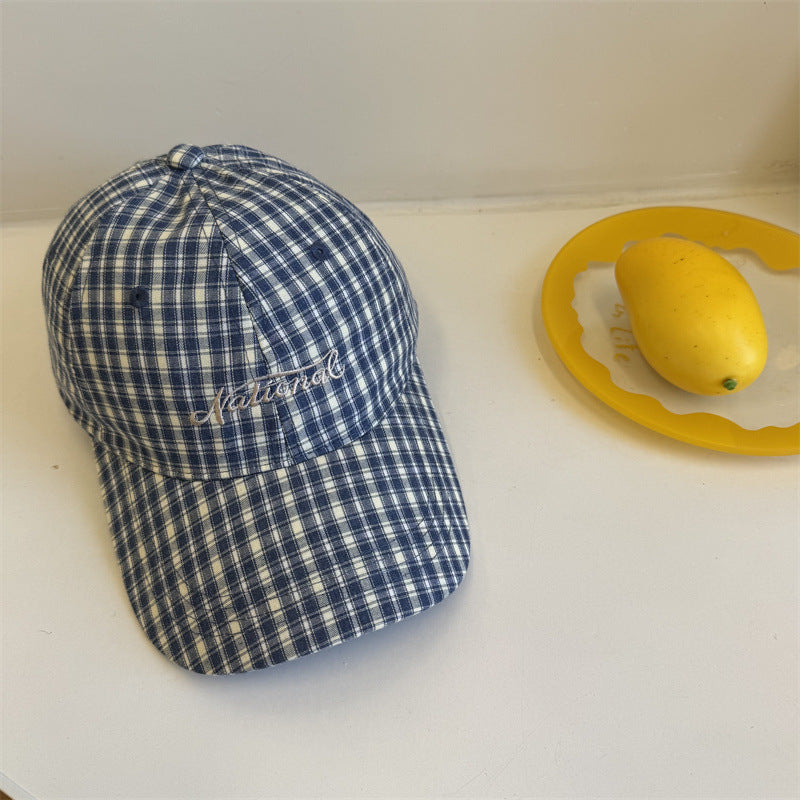 Männer Karierter Baumwoll Baseballmütze Brehn