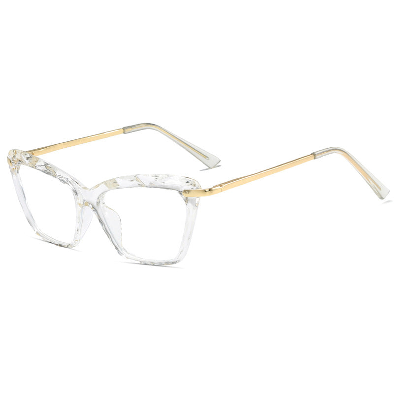 Damen modische große Brille mit elegantem Metallrahmen Brehn