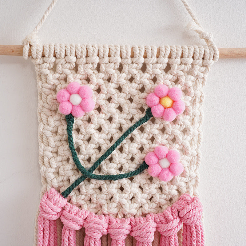 Makramee Floral Wandbehang Dekor Brehn