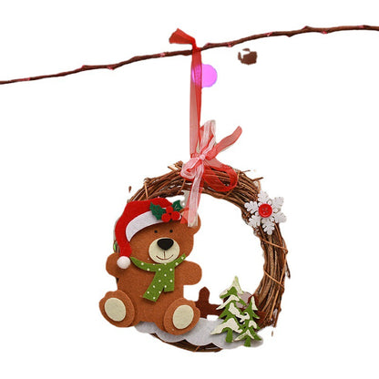 Dekorativer Weihnachtskranz mit Rentier-Motiv Brehn