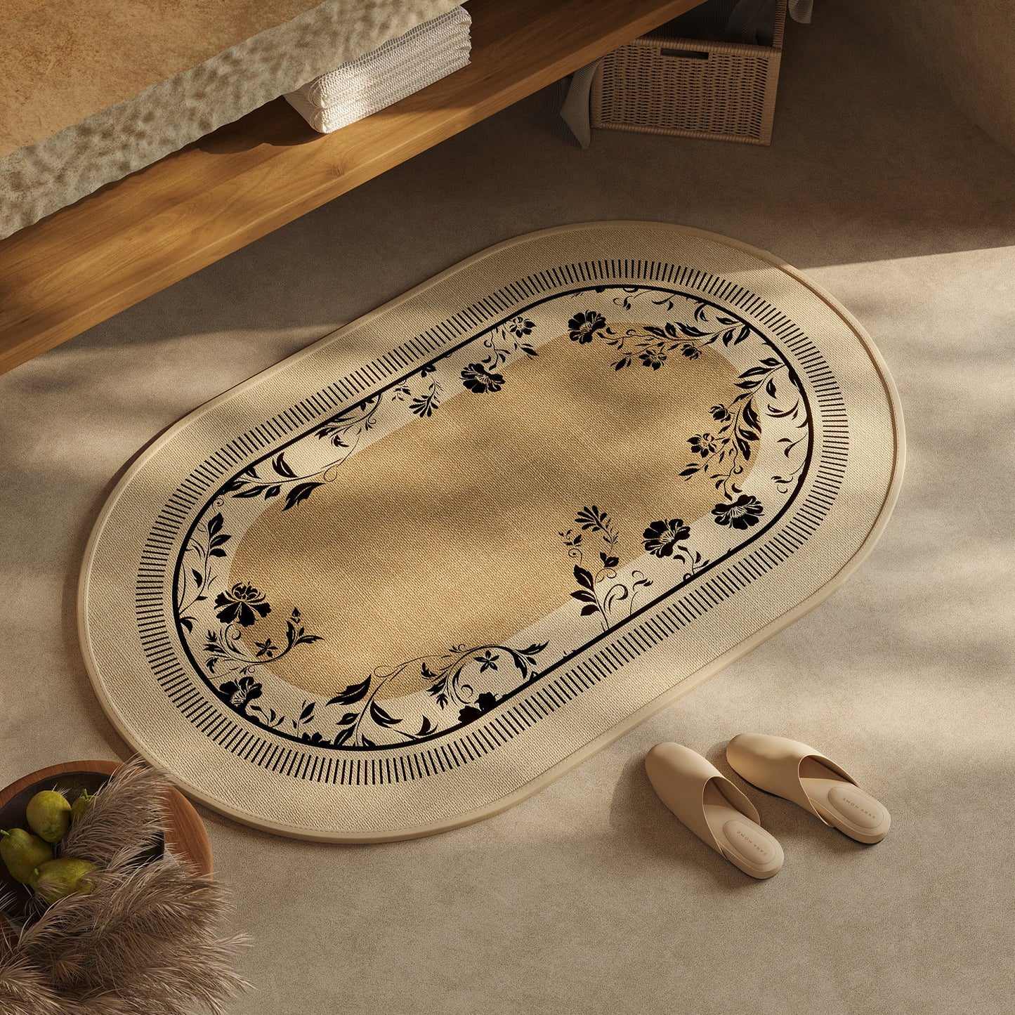 Schick geometrisches Design Badteppich Brehn
