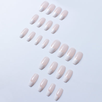 Elegante Französisch Spitze Acryl Nagel Set