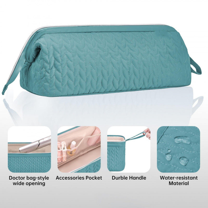 Kosmetik-Organizer Tasche mit Eleganter Steppung Brehn