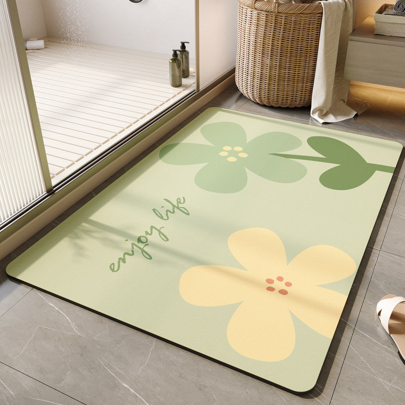 Dekorative florale Badematte Brehn