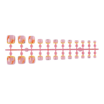 Floral Design Press-On Nail Art Set Brehn