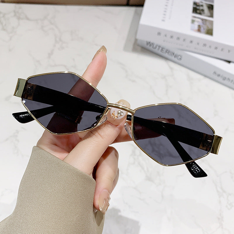 Damen geometrische Cat-Eye Sonnenbrille Brehn