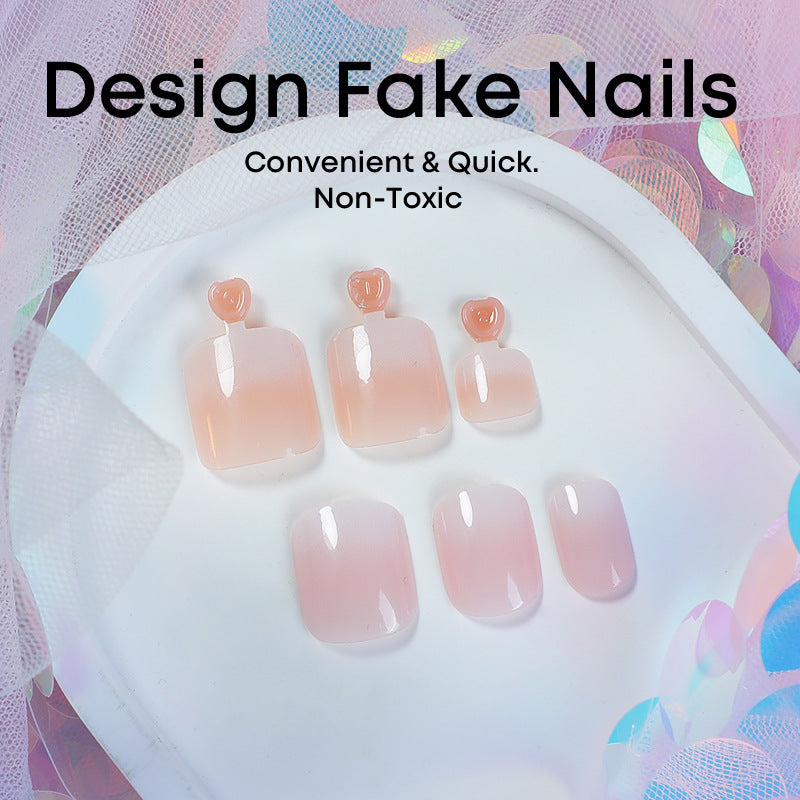 Kunstnagelset mit eleganten Formen und glattem Finish Brehn
