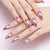 Diamantförmiges Press-On Nagelset Brehn