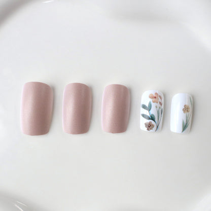 Blumendesign Dekorative Press-On Nagelverlängerungen Brehn