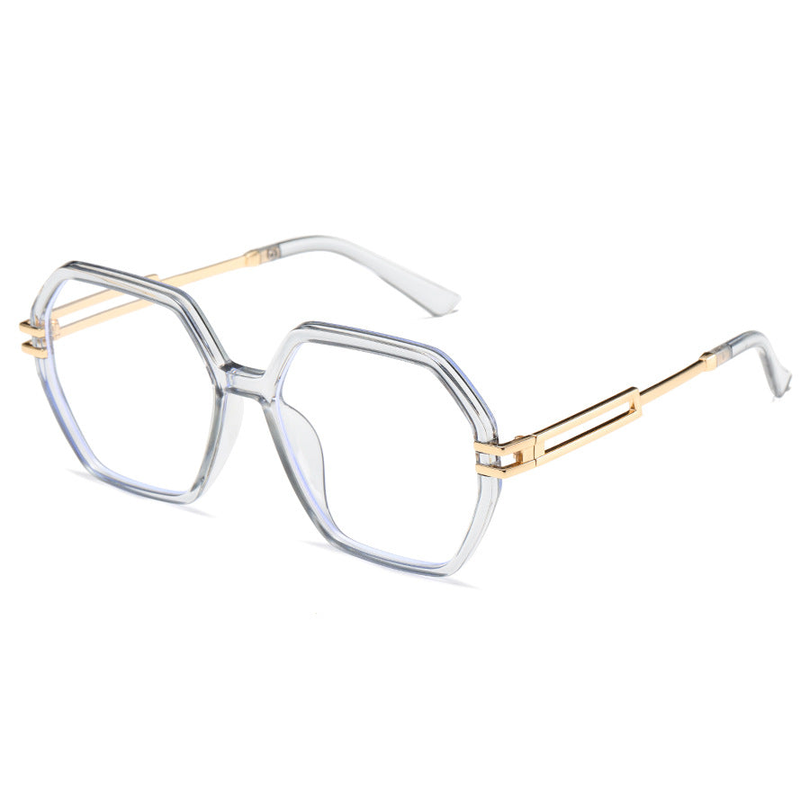 Damen modische Sonnenbrille im avantgardistischen Hexagon-Design Brehn